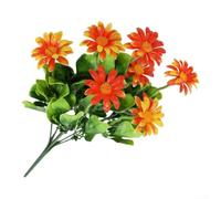 Fauhapyway Bouquet Fiori Artificiali Margherita 33cm Realistico(Orange) | Aspetto realistico, stratificati, vivaci, per ideale per foto, arredamento casa