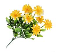 Fauhapyway Bouquet Fiori Artificiali Margherita 33cm Realistico(Yellow) | Aspetto realistico, stratificati, vivaci, per ideale per foto, arredamento casa