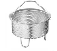 Fauhapyway Cestello multiuso in acciaio inox 304, scolapasta per ravioli di riso, verdure, gnocchi, manico resistente al calore, risparmio di spazio (12 cm)