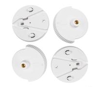 Fauhapyway Confezione da 4 basi per fotocamera Eufy Security SpaceView Pro, staffa di montaggio a parete stabile per baby monitor, supporto in plastica bianca