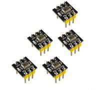 Fauhapyway Confezione da 5 moduli microfonici omnidirezionali INMP441 con interfaccia I2S a 24 bit (saldata)