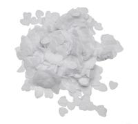 Fauhapyway Coriandoli in carta velina biodegradabili a forma di cuore, 10000 pezzi, per feste di compleanno e decorazioni nuziali (bianco)