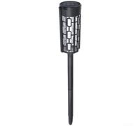 Fauhapyway Faretto per solare da Parete ABS Nero per Esterni Faretto per(C) | Wall mount or ground stake, per versatile placement, modern design, no wiring needed, outdoor use
