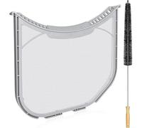 Fauhapyway Filtro antipelucchi di ricambio per LG per modelli Kenmore ADQ566564 in filo di acciaio inossidabile manico in legno lungo 33,4 cm