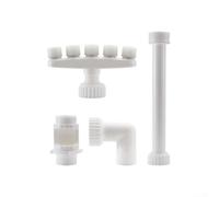 Fauhapyway Fontana a cascata regolabile per piscina, con 5 testine di | 5 ugelli, raffredda l'acqua 6-10 gradi, si adatta a piscine interrate e fuori terra, facile installazione in 5 minuti