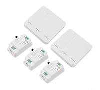 Fauhapyway Interruttore della luce senza fili Kit Senza Fili Con Telecomando RF 433MHz 3-Gang Parete 3 Ricevitori Per Illuminazione Interna ed Esterna