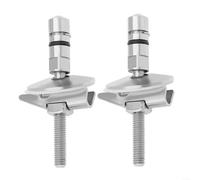 Fauhapyway LUVETT - Set di 2 cerniere per sedile WC, in acciaio inox, M6 x 71,5 mm, resistenti alla ruggine