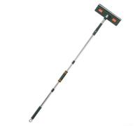 Fauhapyway Mocio estensibile per la pulizia del battiscopa con manico lungo 172 cm, spolverino telescopico con panno in microfibra riutilizzabile per finestre, piastrelle e pavimenti (A)