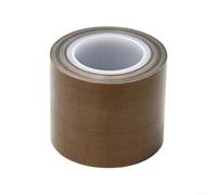 Fauhapyway Nastro Antiaderente PTFE per Impulsi 30x10000mm(10m*45mm*0.13mm) | di robusta, lunga durata, resistenza abrasione, colore marrone, per nucleo per carta o plastica