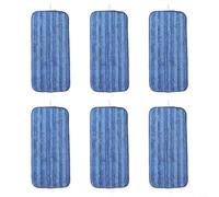 Fauhapyway Panno in microfibra di ricambio per Swiffer per sistema di pulizia del pavimento Wetjet, lavabili in lavatrice, riutilizzabili, blu, confezione da 4 (6 pezzi)