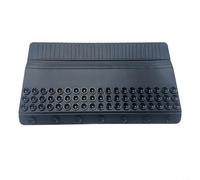 Fauhapyway Paraspruzzi in silicone per lavello da cucina con ventosa, 76,2 cm, barriera di protezione per lavare i piatti, bordo flessibile (nero)