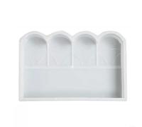 Fauhapyway Pavimentazione in cemento per giardino fai da te, 40 x 25 x 5 cm, cassaforma in plastica riutilizzabile, per patio, sentieri, terrazze e decorazioni esterne