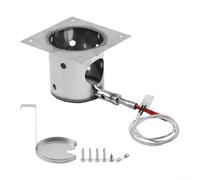 Fauhapyway Pentola in acciaio resistente da 14 G con per Hot Rod Heavy Duty | Elemento riscaldante da 200 W, accensione rapida, struttura in acciaio inossidabile, include fusibile e viti