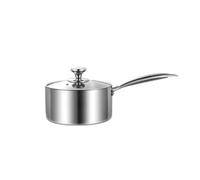 Fauhapyway Pentolino Bolli per latte 14cm per Cucina Domestica Pentolino(18CM)