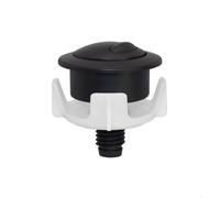 Fauhapyway Pulsante WC a doppio scarico compatibile con sistema di valvola di scarico Siamp con cavo di ricambio per bagno, argento, nero, oro (nero)