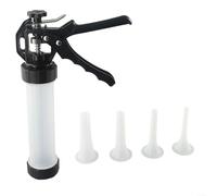 Fauhapyway Salsiccia Stuffer Hand Operated Maker Con 4Filling Ugelli Capacità 500ml Strumento Cucina Per Prosciutto Fatto In Casa Cottura All'aperto BBQ Party