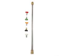 Fauhapyway Set di bacchette spray per idropulitrice da 4000 PSI con lancia di estensione e 5 punte per ugelli a connessione rapida per auto casa pulizia esterna connessione M22