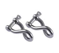Fauhapyway Set di grilli a vite in acciaio inossidabile 316, resistenti, per imbarcazioni e imbarcazioni all'aperto, 8/10/12 mm, resistenti, confezione da 2 (8 mm)