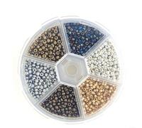 Fauhapyway Set di perline a testa per legare mosche, materiale acrilico, per ami da pesca ninfa, accessori per pesca d'acqua dolce, strumento per esche, vari colori (colore scuro, 3 mm)