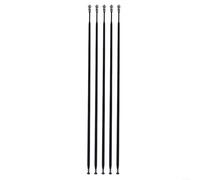 Fauhapyway Set di raggi per bici resistenti, in acciaio, piatti, dritti, design a tirante, diverse misure, 261-290 mm, colore nero, per manutenzione delle ruote della bicicletta, 5 pezzi (282 mm)