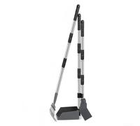 Fauhapyway Set Paletta e Metallo Antiruggine Duraturo Set Paletta e Metallo | estensibile 92cm, per zero sforzi schiena, per ideale anziani, raccolta igienica, superfici cemento