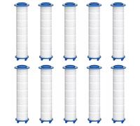 Fauhapyway Soffione doccia a 15 stadi filtro dell'acqua in metallo pesante fluoruro e calcare cartuccia di cotone PP 10Pack