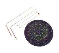 Fauhapyway Sonda in rame al 99,9% per rabdomanzia, sonda in ottone per caccia all'acqua e al tesoro, strumenti per divinazione regolabili a forma di L con ciondolo (F)