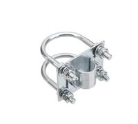 Fauhapyway Staffa di montaggio per antenna in acciaio inox, supporto regolabile a forma di U per palo da 25-52 mm, fissaggio resistente alle intemperie