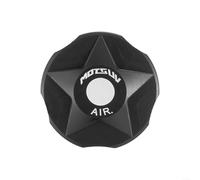 Fauhapyway Tappo per forcella della bicicletta in lega di alluminio per Manitou Fox per DT per RockSHOX, CNC anodizzato per valvola del gas dell'aria, accessorio leggero per MTB (nero)