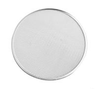 Fauhapyway Teglia per pizza in alluminio con design a rete, rotonda, antiaderente, forata, per cucina domestica (20,3 cm)