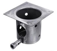 Fauhapyway Vaso in ferro pesante per bruciare, 127 x 127 mm, resistente | Corpo elasticizzato stampato, dimensioni 127 mm, finitura rivestita in olio, spazio di combustione efficiente