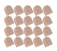 Fauitay 10 Paia Punte per Tacchi Alti, Accessori di Ricambio per Tacchetti per Tacchi per Scarpe, Design della Superficie Antiscivolo per Ridurre il Suono da Calpestio, Realizzati in TPU (614 beige