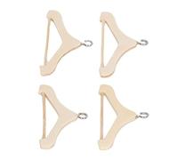 Fauitay Appendiabiti in miniatura, scala 1/12, appendiabiti per casa delle bambole con triplo materiale in legno, per micro paesaggi e ciondoli fai da te