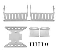 Fauitay Axial SCX10 III Base Camp 1 10 Scala Accessori RC 19 × 15 × 5 Set di 5 Pezzi Piastre di Protezione Dell'asse in Acciaio Inossidabile Armatura Inferiore del Telaio per Axial SCX10