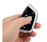 Fauitay Chiave Remota Intelligente per Auto, Chiave per Auto Senza Chiave con Schermo LCD, Portachiavi con Blocco Automatico per Accesso Senza Chiave Bluetooth 5.0 per Auto con un (Argento)