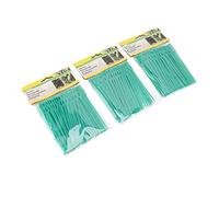 Fauitay Cravatta Morbida da Giardino con Cerniera Verde, Filo di Supporto | Confezione da 300 Pezzi, Plastica Flessibile, Facile da Tagliare con le Forbici, Si Fonde con Piante da Giardino, Fissa i