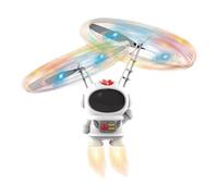 Fauitay Giocattolo per Bambini Astronauta Volante, Divertente Drone con Palla Sospesa con Luci a LED Ed Evitamento degli Ostacoli, per Regali per Ragazze e Ragazzi Giochi All'aperto al (Bianco)