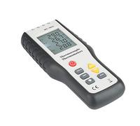 Fauitay HT-9815 Termometro a 4 Termometro Digitale a Termocoppia Tipo K Portatile con Retroilluminazione LCD Min/Max/Media per Conversione Celsius Fahrenheit Kelvin