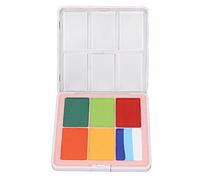 Fauitay Kit di Pittura per il Viso e il Corpo, 8 Colori, Tavolozza per il Trucco del Viso Attivato Dall'acqua, per Feste di Natale, Cosplay e Palcoscenico Artistico, con Pennello e