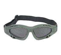 Fauitay Occhiali di sicurezza per bambini con foro in ferro, cinturino imbottito con protezione dei bordi, per sport all'aria aperta (verde)