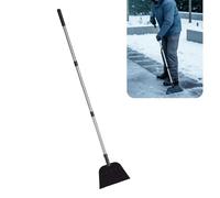 Fauitay Pala per la Pulizia del Giardino, Raschietto per Ghiaccio per Pala da Neve Resistente con Manico in Metallo Regolabile da 51,18 Pollici per la Rimozione delle Erbacce Sui Bordi