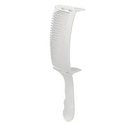 Fauitay Pettine per Tagliacapelli Barbiere, Pettine per Taglio di Capelli a Forma di S con Parte Superiore Piatta con 3 Lunghezze Rimovibili, per Acconciature Professionali per Uomo e (Bianca)