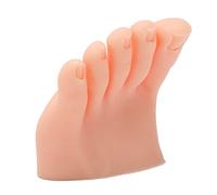 Fauitay Pratica delle Nail Art Piede Modello di Addestramento a Mezzo Piede in Silicone con Dita per le Nail Art Pedicure Pratica Principianti (Sinistra)