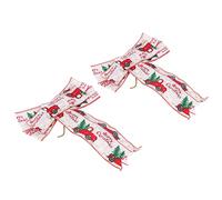 Fauitay Puntale per Fiocco per Albero di Natale, Decorazione Natalizia Artigianale con Motivi a Fiocco di per Decorazioni Invernali per Feste Invernali, Porte, Pareti, Ghirlande