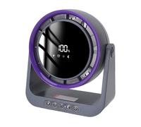 Fauitay Ventilatore da Scrivania Senza Lama Circolatore D'aria Silenzioso Display Digitale USB con Telecomando per Camera da Letto, Ufficio, Dormitorio (Grigio Viola)