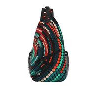 Fault Star Orbit Print elegante marsupio da uomo alla moda borsa a tracolla per donne e uomini, Macchie colorate, Taglia unica