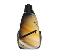 Fault Star Orbit Print elegante marsupio da uomo alla moda borsa a tracolla per donne e uomini, Pianeta Digitale, Taglia unica