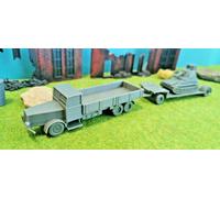 Faun L900 + Sd.ah. 115 Camion Wehrmacht WW2 Kit di Costruzione 1/87 1/72 1/48
