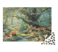 Fauna forestale Puzzle 1000 Pezzi In Biologia Resistente E Durevole, Un Busta Di Puzzle A Rompicapo Per Enigma Per Il Relax Mentale, Ideale Per Vacanza Relax, T