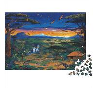 Fauna selvatica africa Puzzle 1000 Pezzi Adulti In Resistente E Durevole, Un Puzzles Per Gioco Educativo Per La Sgonfiatina, Ideale Per Vacanza Relax, 38x26cm/1000pc